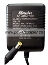 FOXLINK FA-4A110 AC ADAPTER 12VDC 1000mA USED 3x5mm -(+) ITE LPS